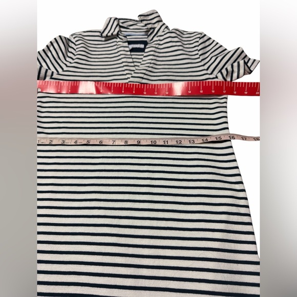 NWT Southern Tide Sz XS Demi Navy White Stripe Short Sleeve Polo Dress Cotton - Picture 7 of 11